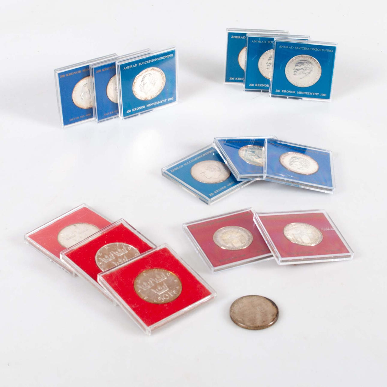 COMMEMORATIVE COINS. Silver, 15 pcs.