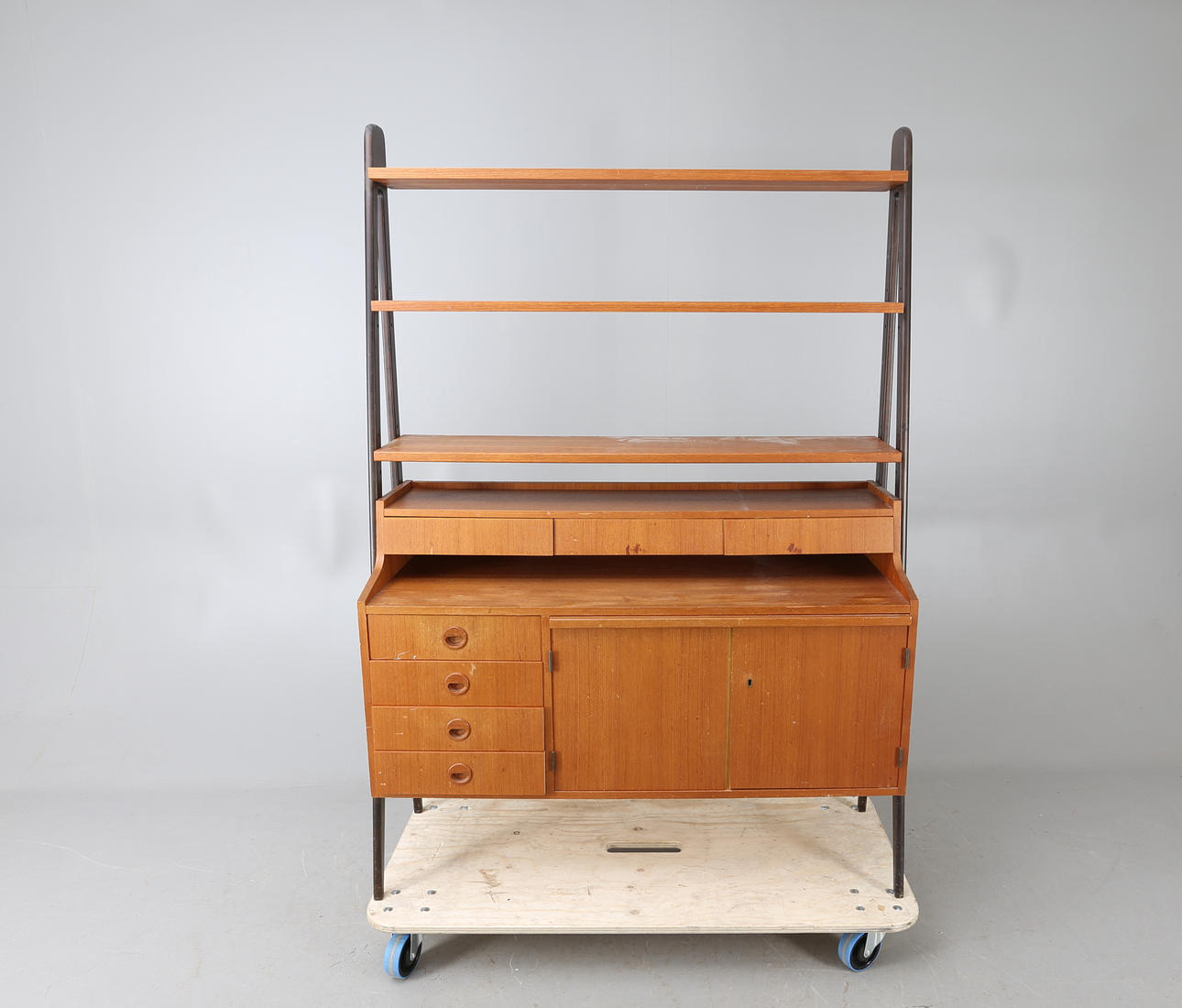 BOKHYLLA, teak, 1900-talets mitt.