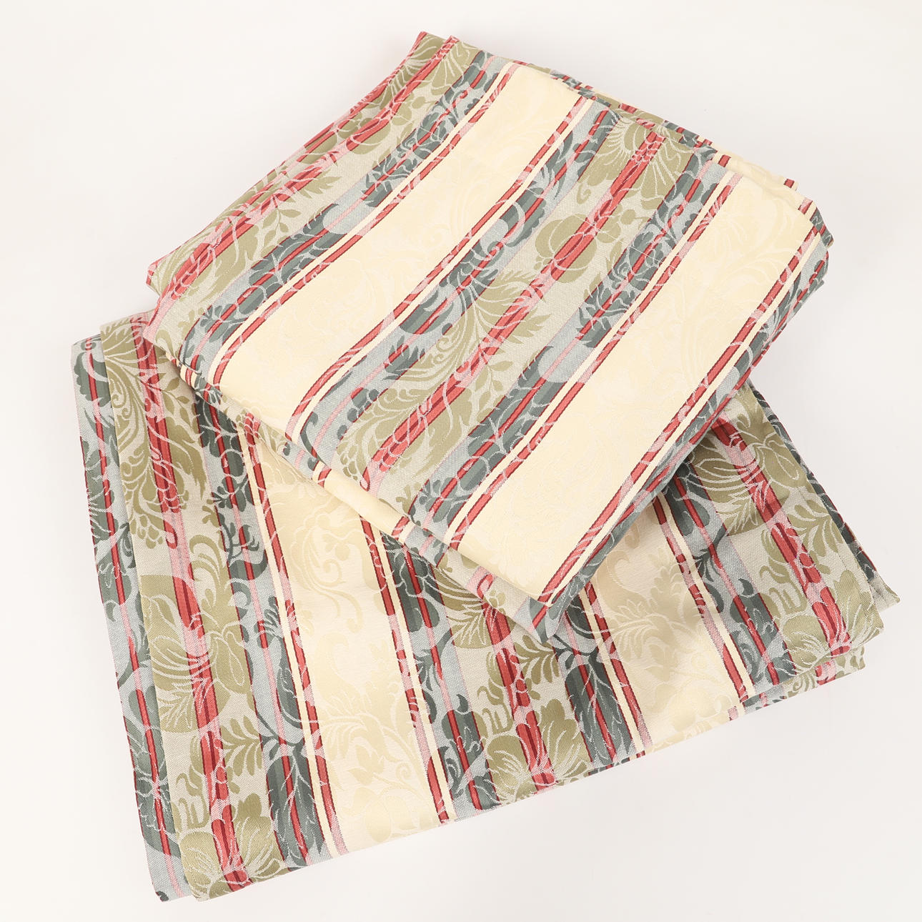 3-piece curtain set, patterned style fabric, 2000s.