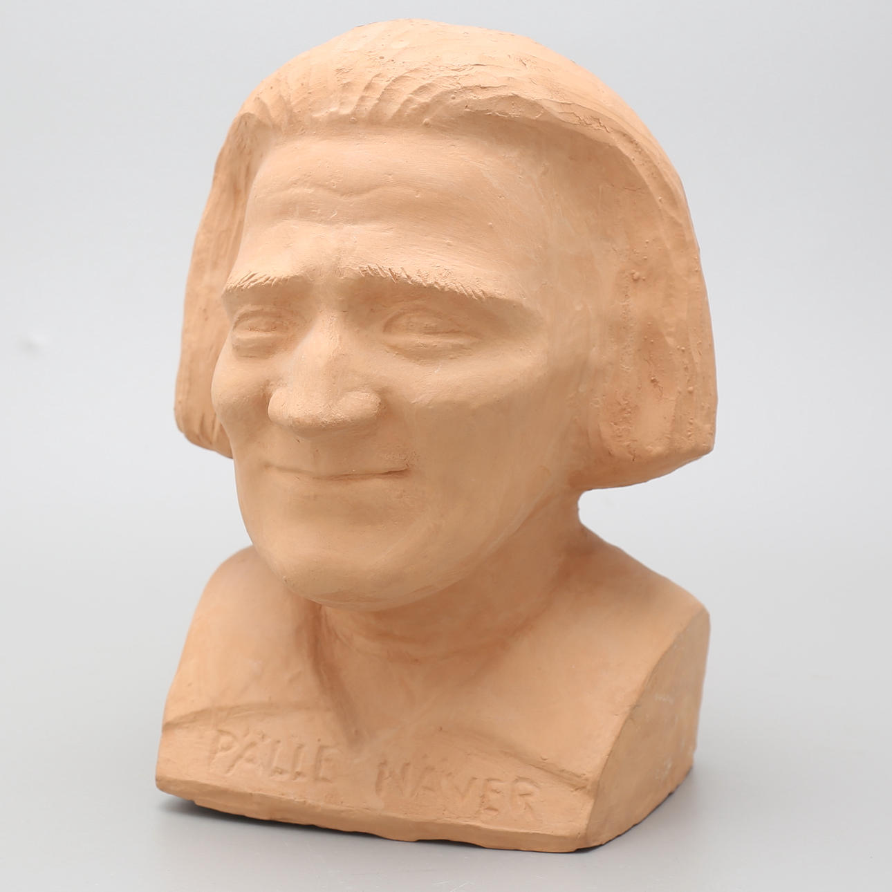 ARVID KÄLLSTRÖM. Skulptur, terrakotta, "Pälle Näver", signerad.