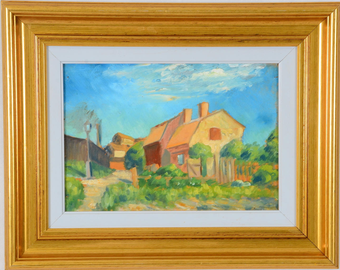 PELLE ÅBERG. TILLSKRIVEN. Olja på pannå.