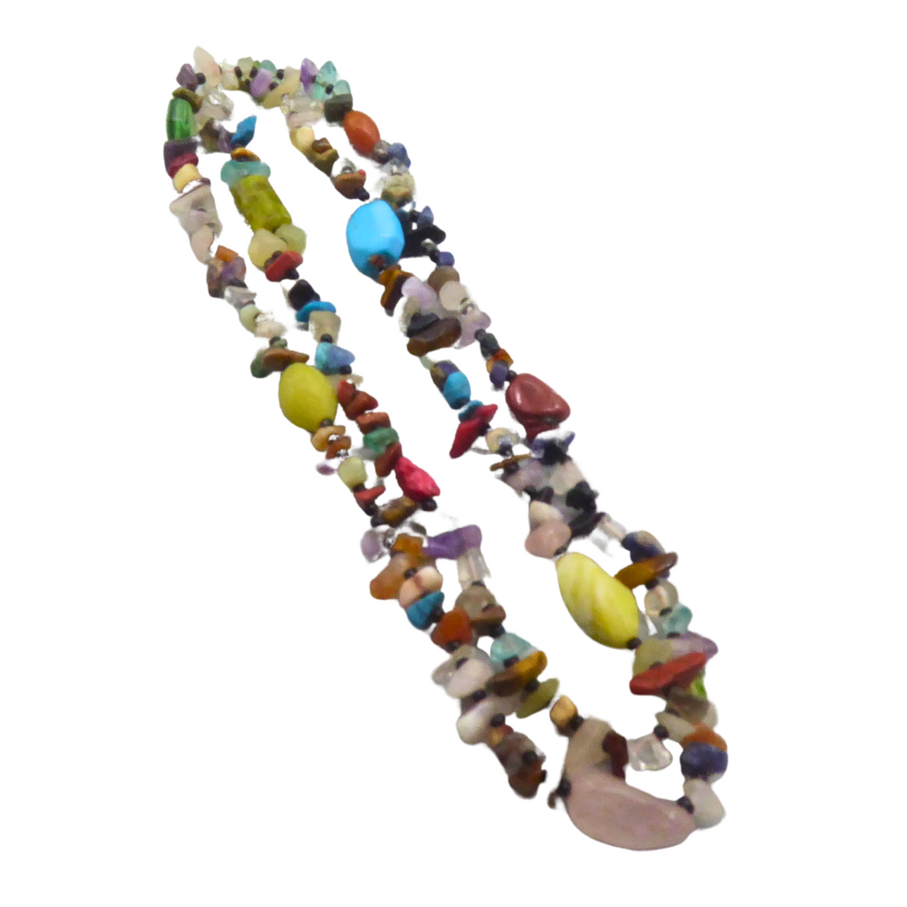 ENDLESS CHAIN WITH VARIOUS NATURAL STONES.