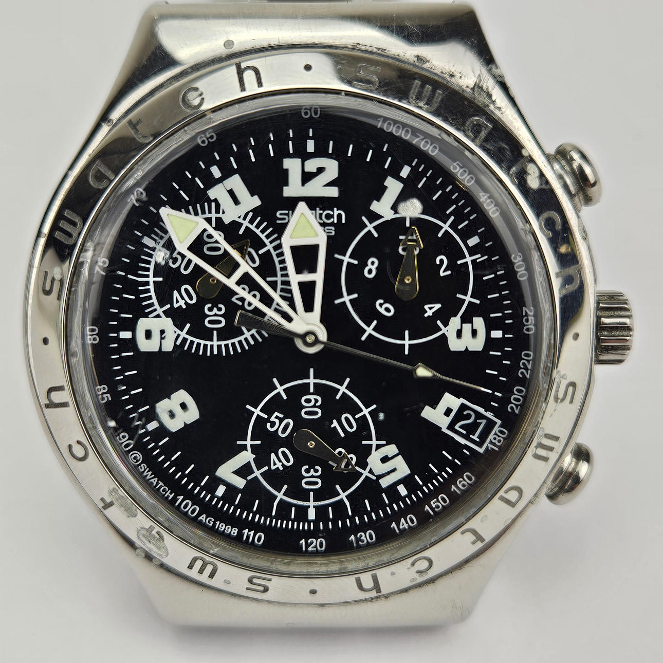 ARMBANDSUR, stål, Swatch Irony.