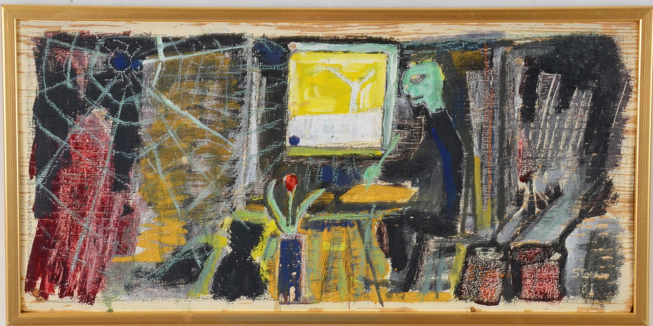 SVEN ERIK STORM. Olja på pannå.