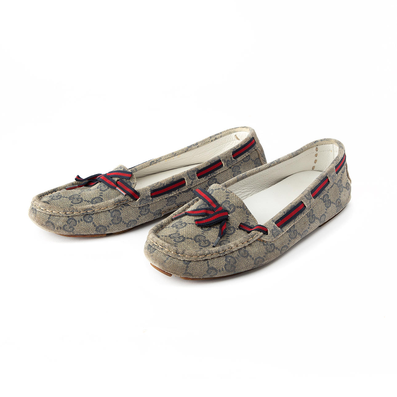 GUCCI. Sko, tekstil, str. 38,5.