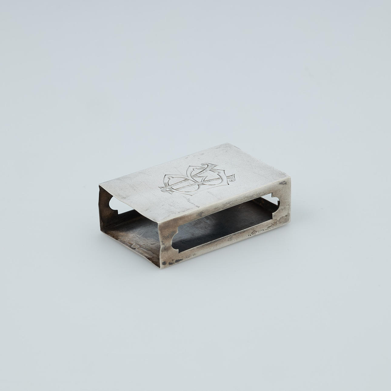 A silver matchbox case by Karl Lind, Helsinki 1900.