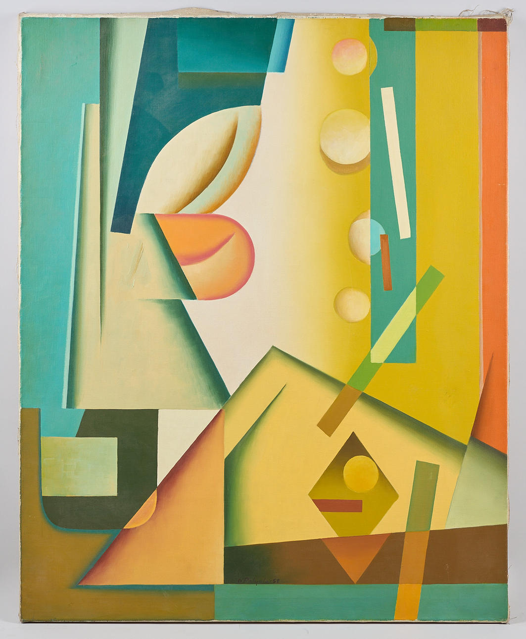 OLLI POHJOLA (1928-2017). Composition, oil on canvas.