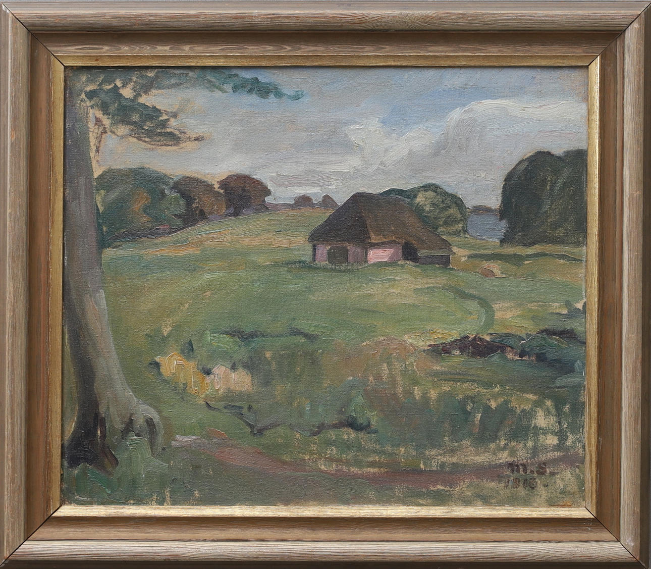 MARIE SANDHOLT. oil on canvas, monogram signed and dated.