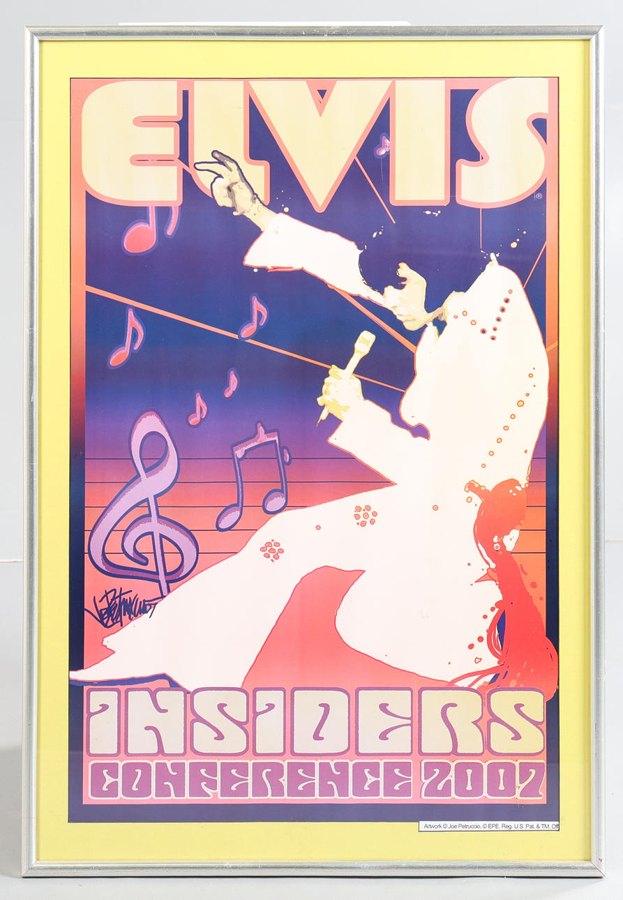 JOE PETRUCCIO. ELVIS PRESLEY 2007 INSIDERS KONFERENCEPLAKAT.