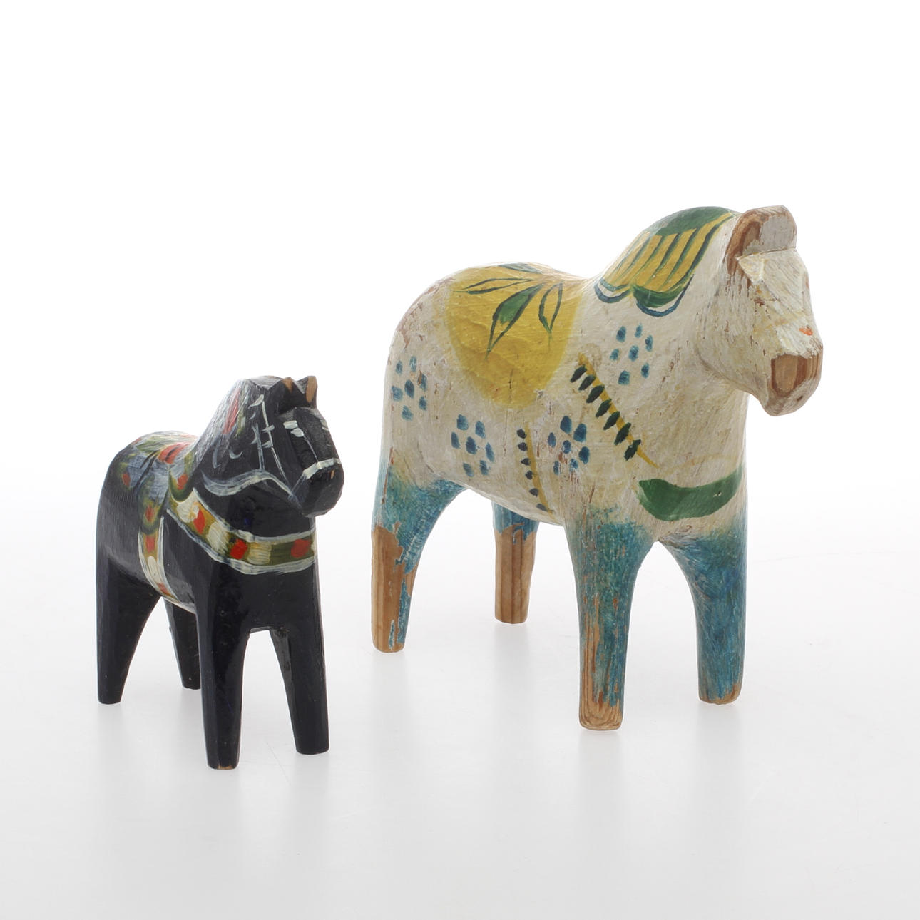 DALAHÄSTAR, 2 st, allmoge.