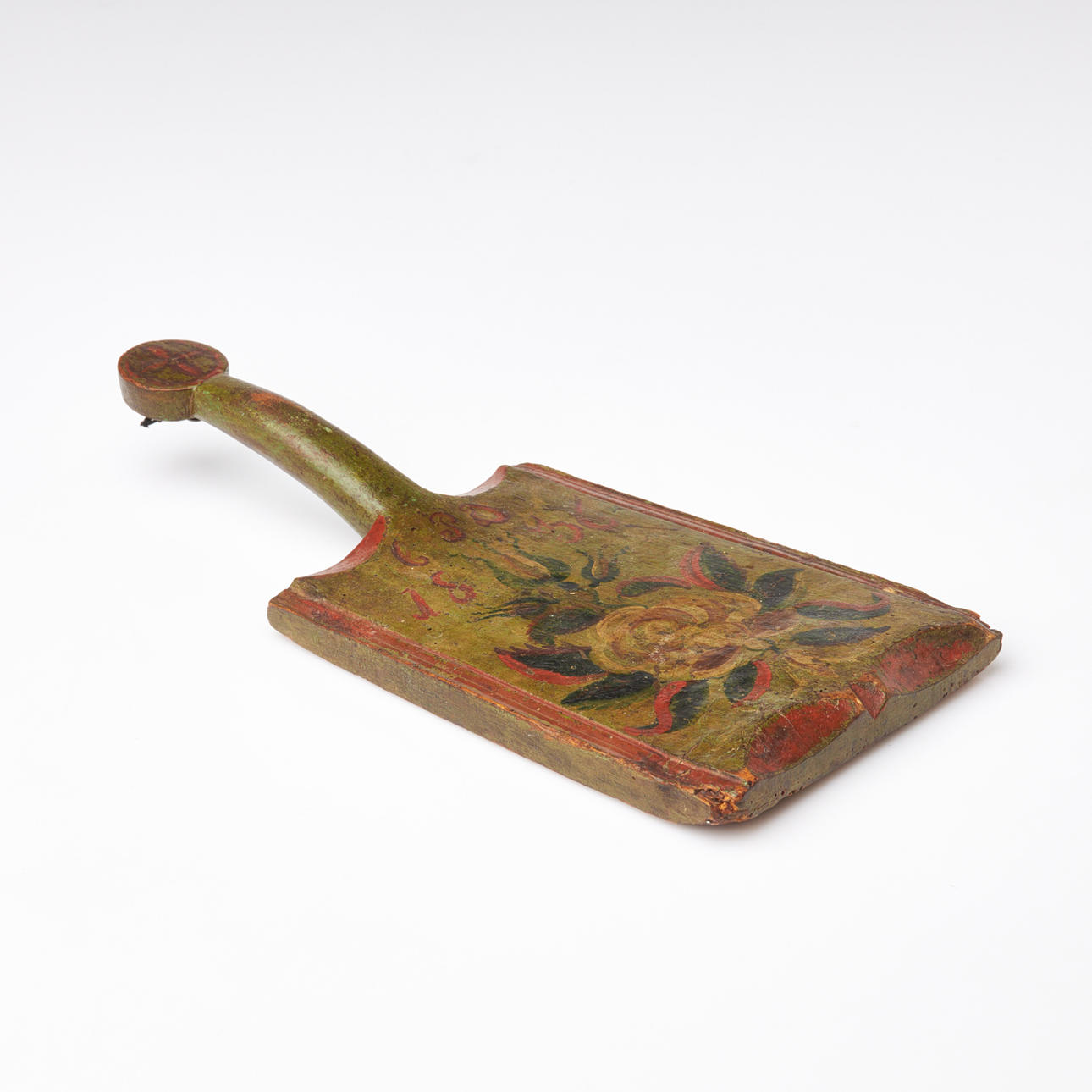 A FOLDING WOOD, handpainted decor, dated 1836, Holland.