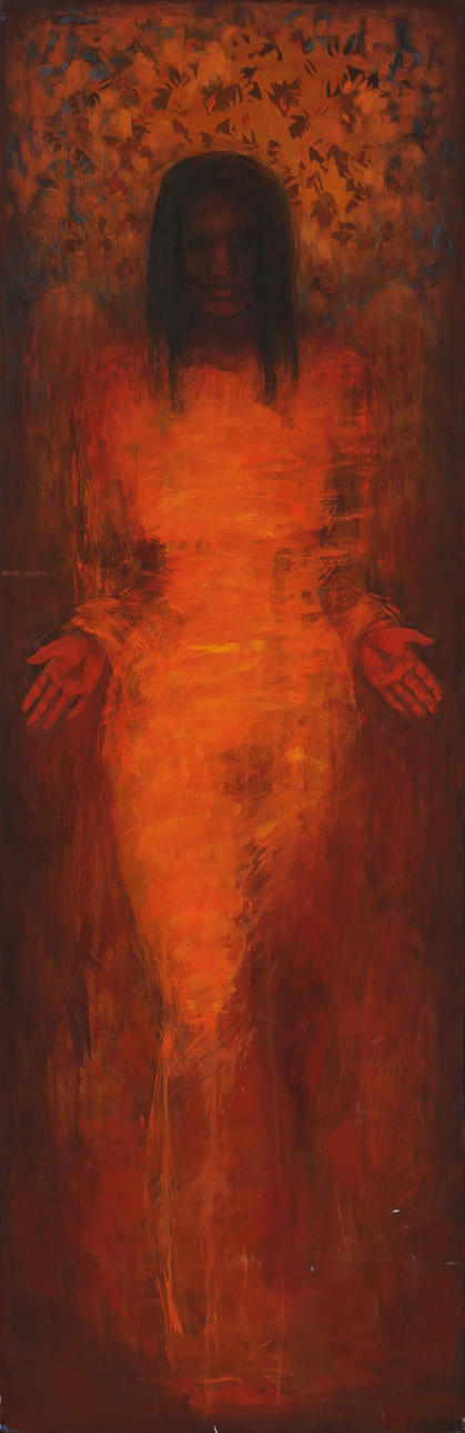 BERY BARS. Rahab, olja på pannå, signerad.