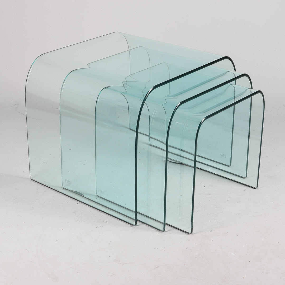 ANGELO CORTESI. Set table, 3 pcs, “Ponte”, glass.