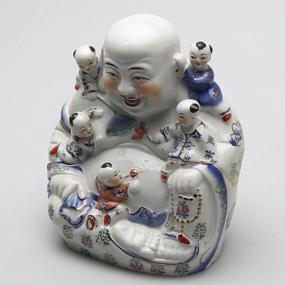 BUDDA i porslin, Kina, 1900-tal.