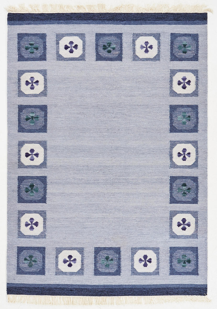 Ein Teppich, Schweden, Wollleinen auf Baumwollkette.