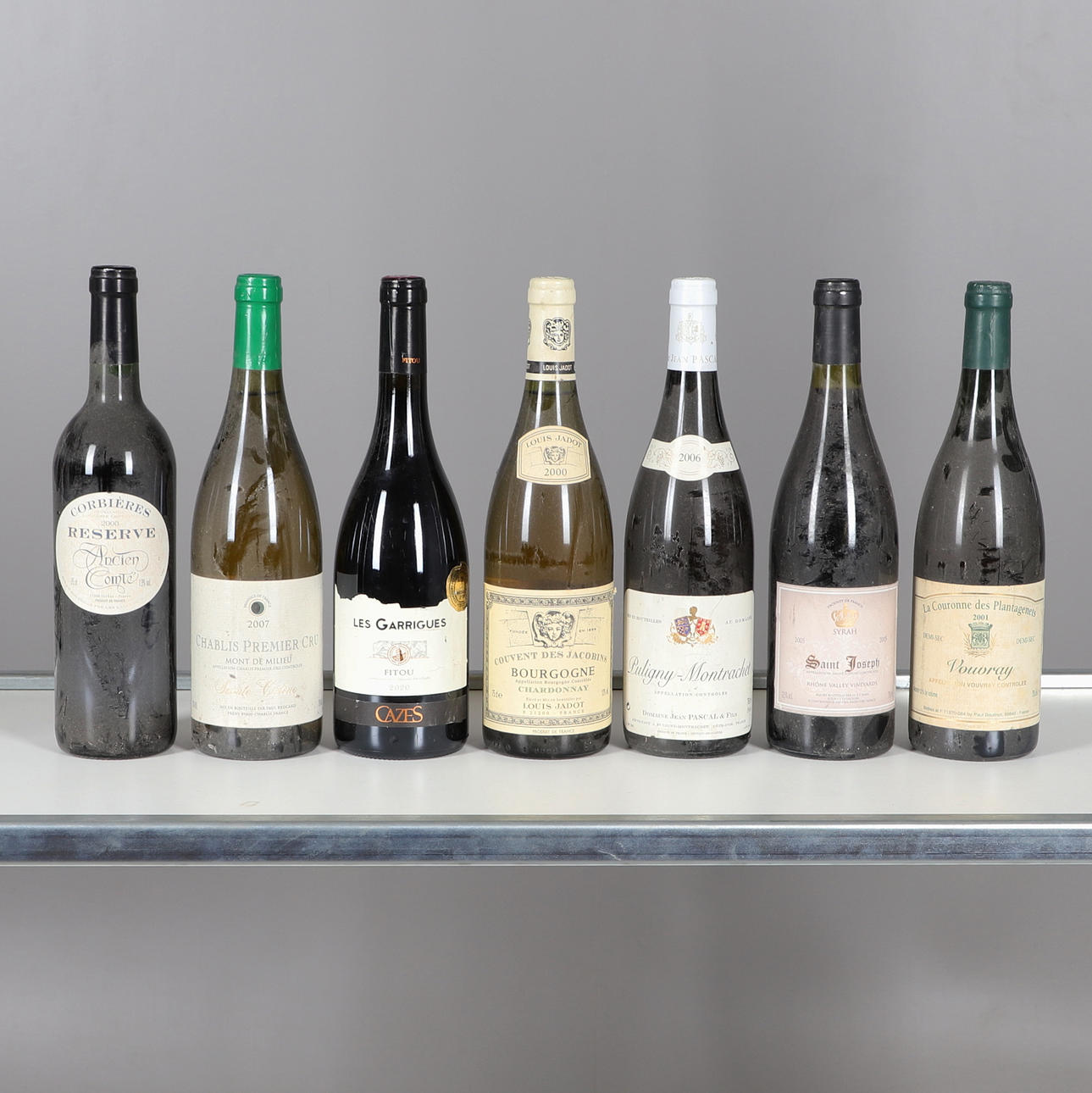 VIINI - SEITSEMÄN PULLOA VIINIÄ, RANSKA.