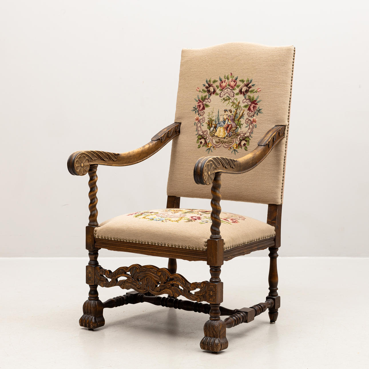 KARMSTOL, barockstil, 1900-tal.