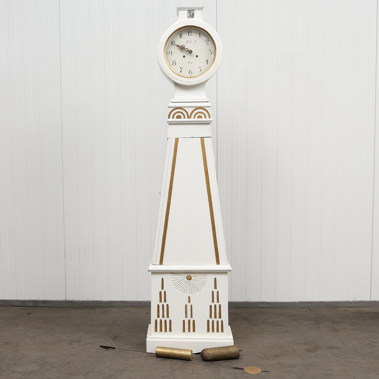 A 19th century Mora floor clock.