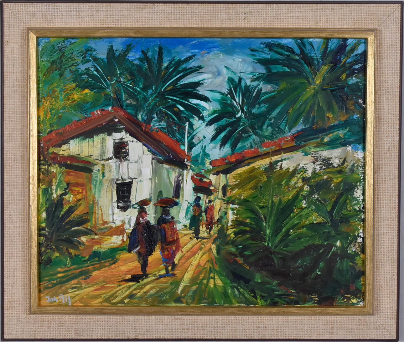 JON ALF. Oil on canvas.