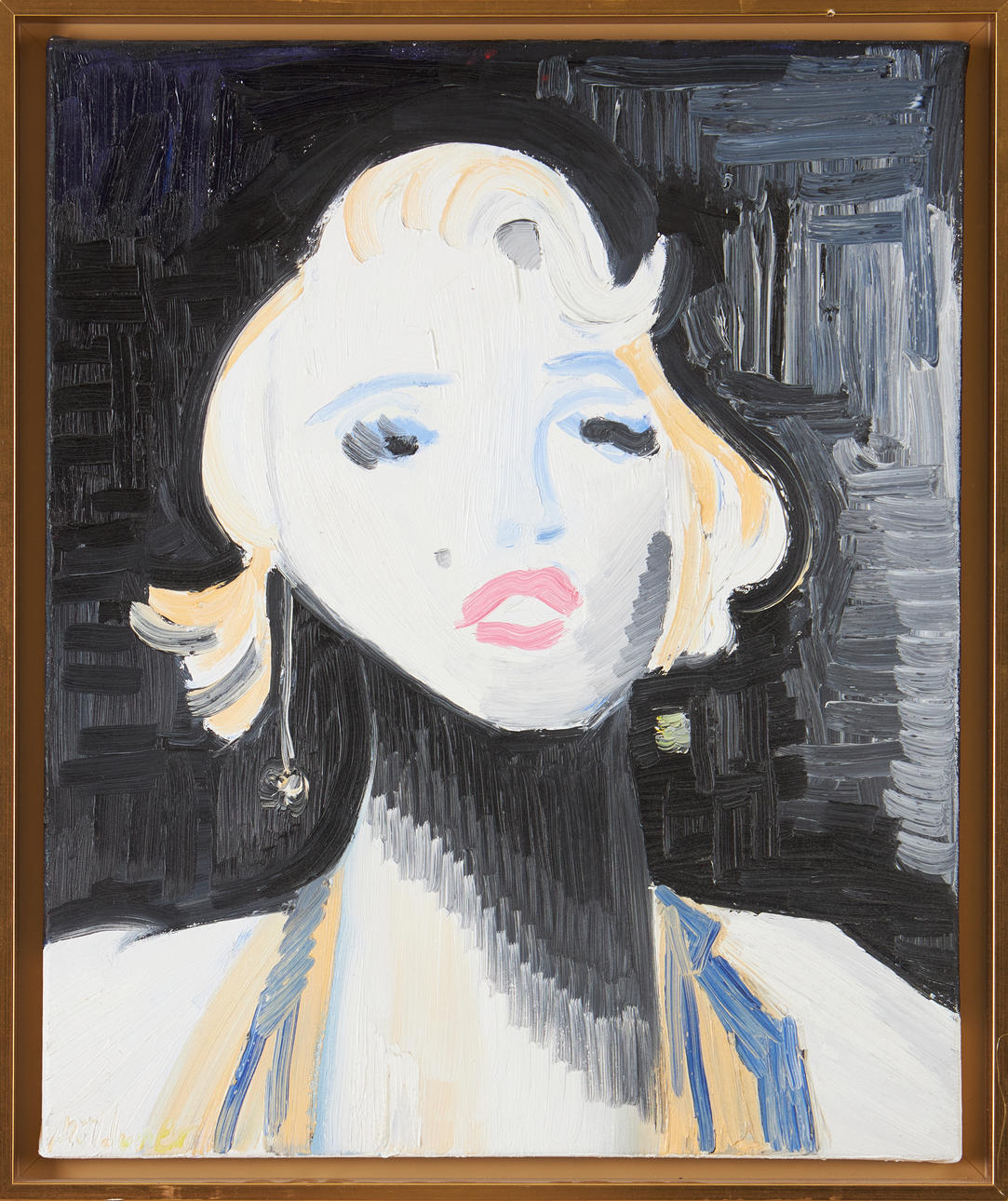 MARTIN MÖLDENER. “Marilyn Monroe”, oil on canvas, signed, dated verso 2015.