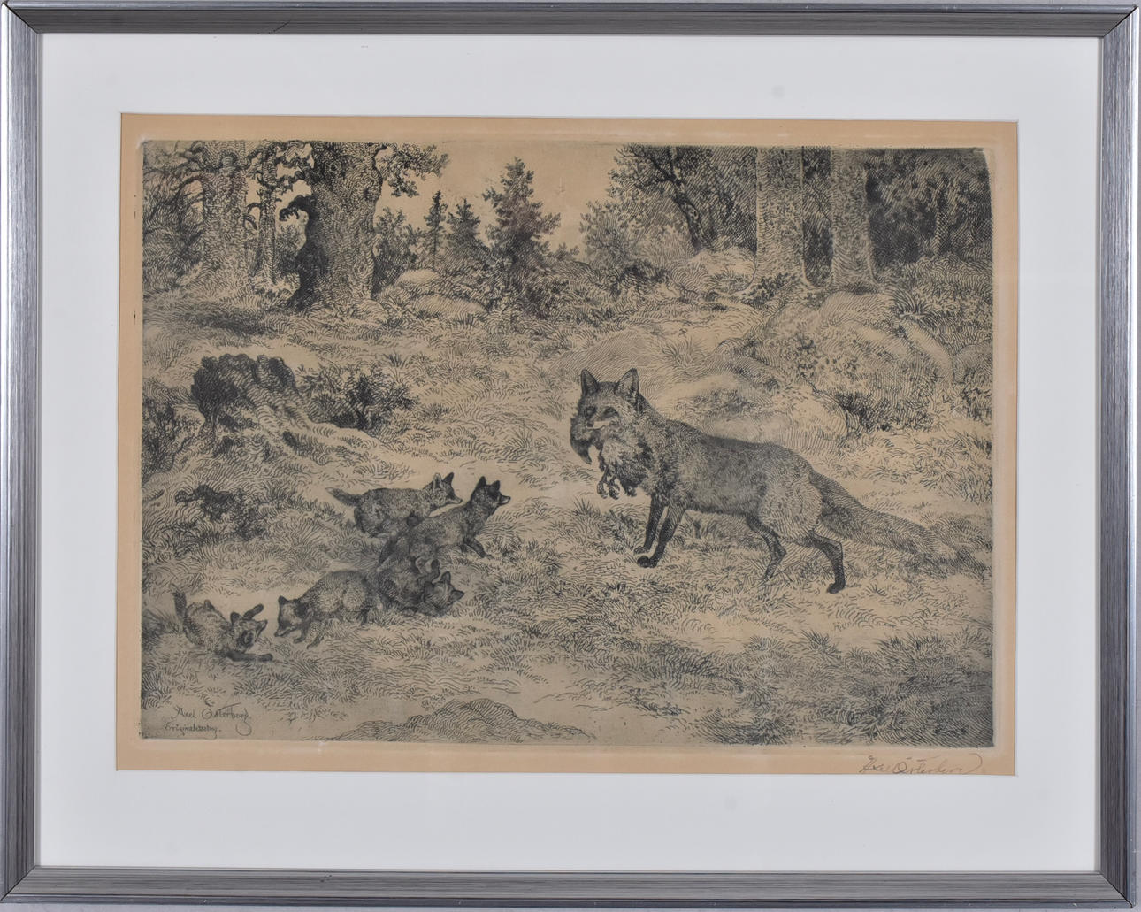 AXEL ÖSTERBERG. Etching.