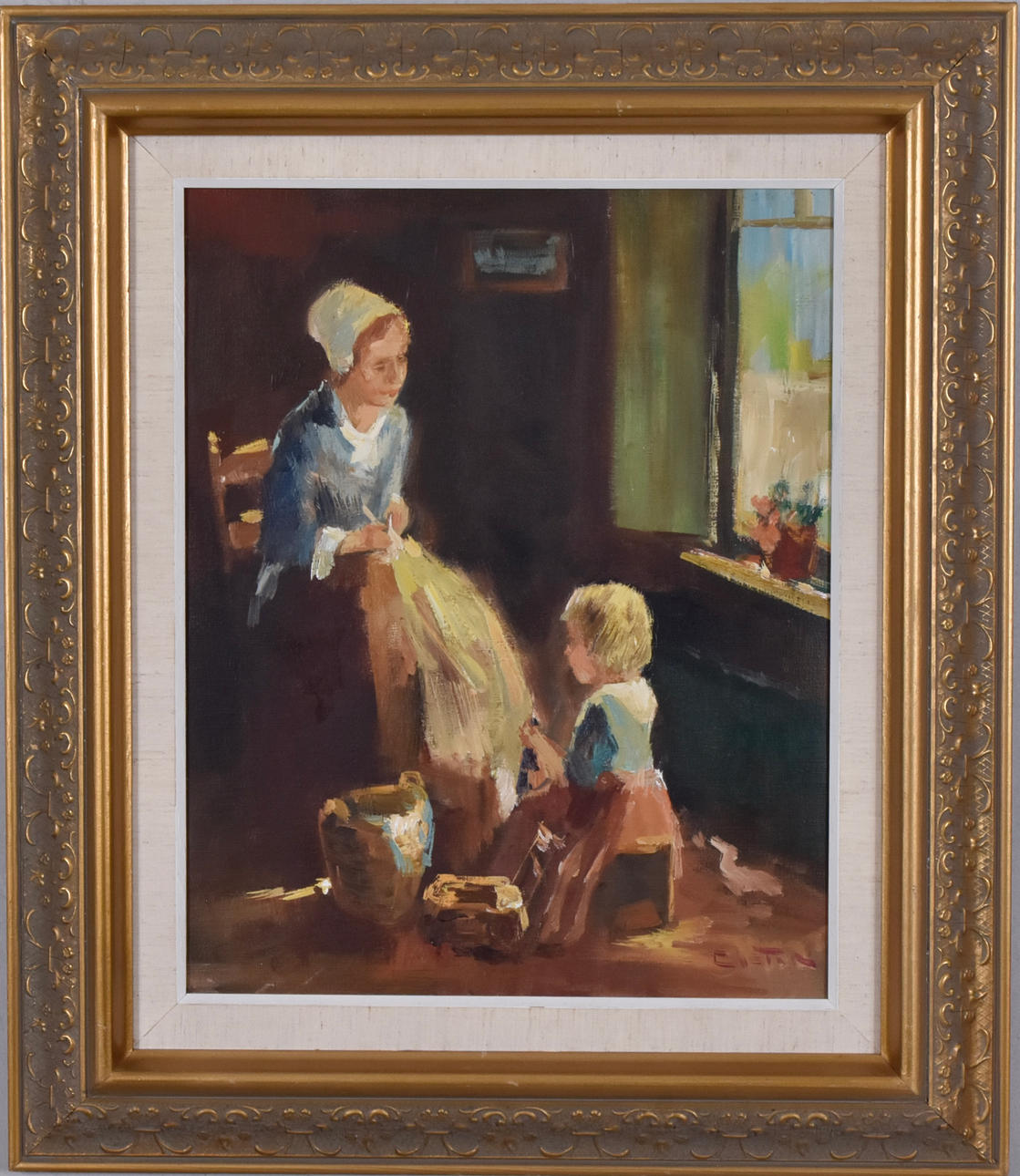 NICOLAI COSTER. Öl auf Leinwand.