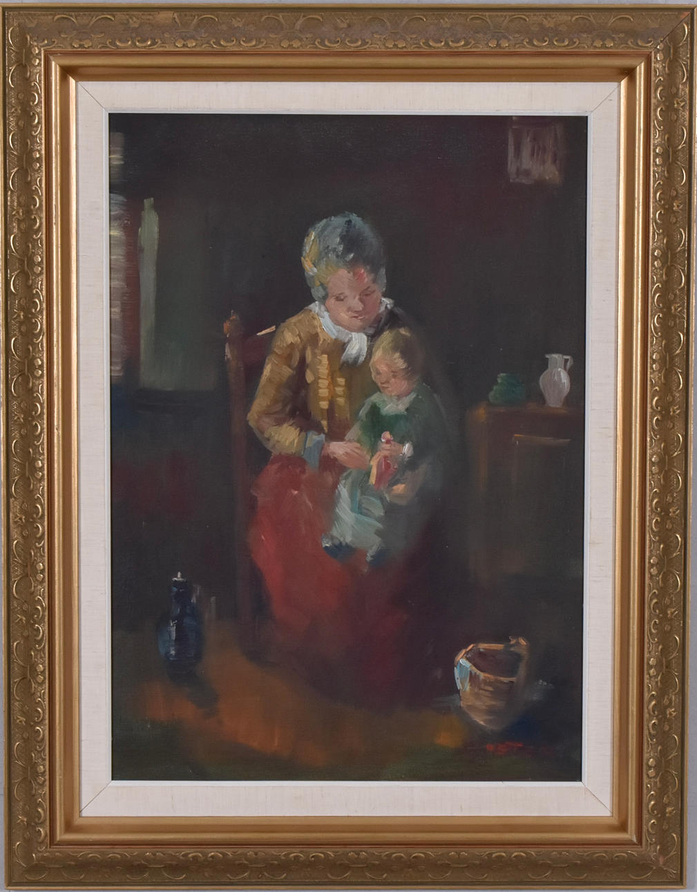 NICOLAI COSTER. Öl auf Leinwand.