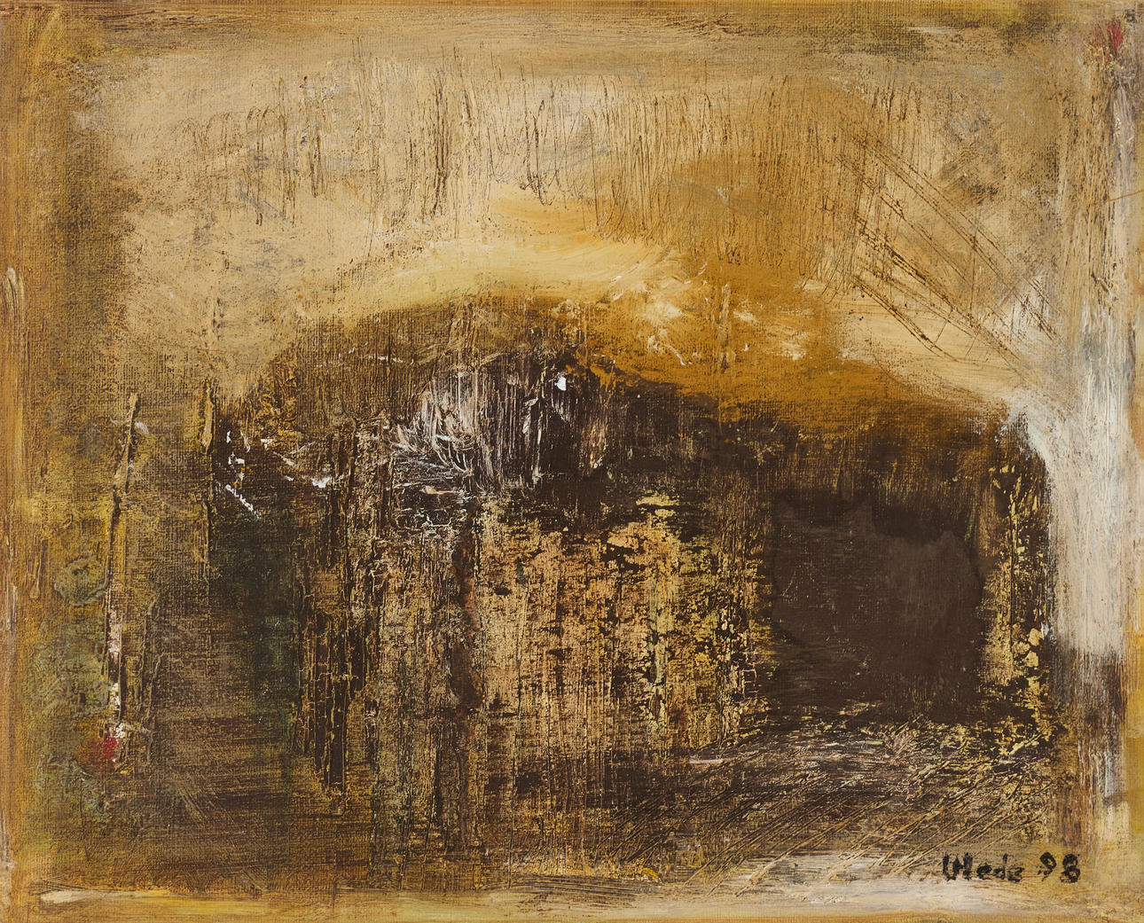 ULLA-BRITT HEDE. oil on canvas, signed and dated -98.