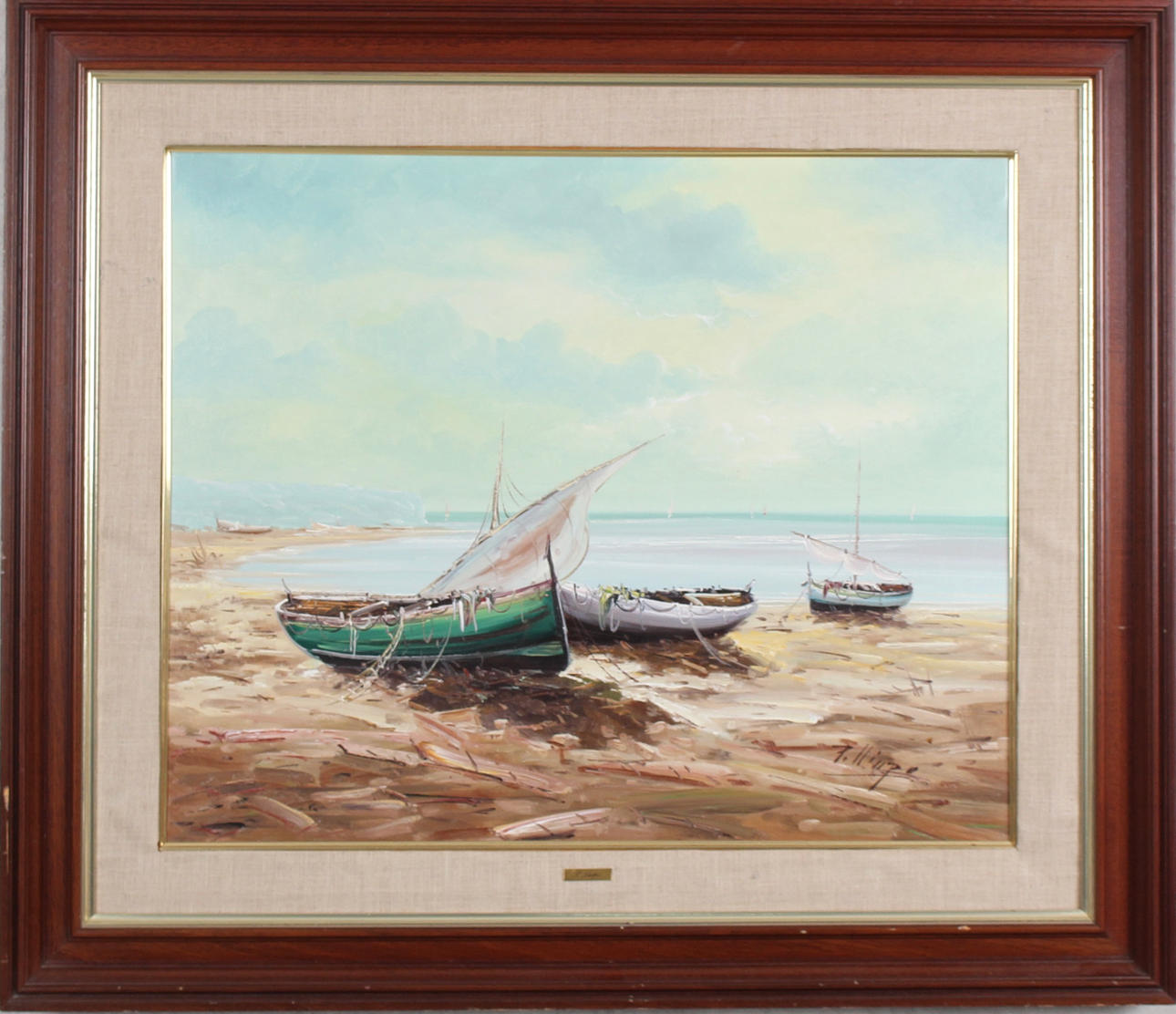 OIDENTIFIERAD KONSTNÄR. Olja på duk.