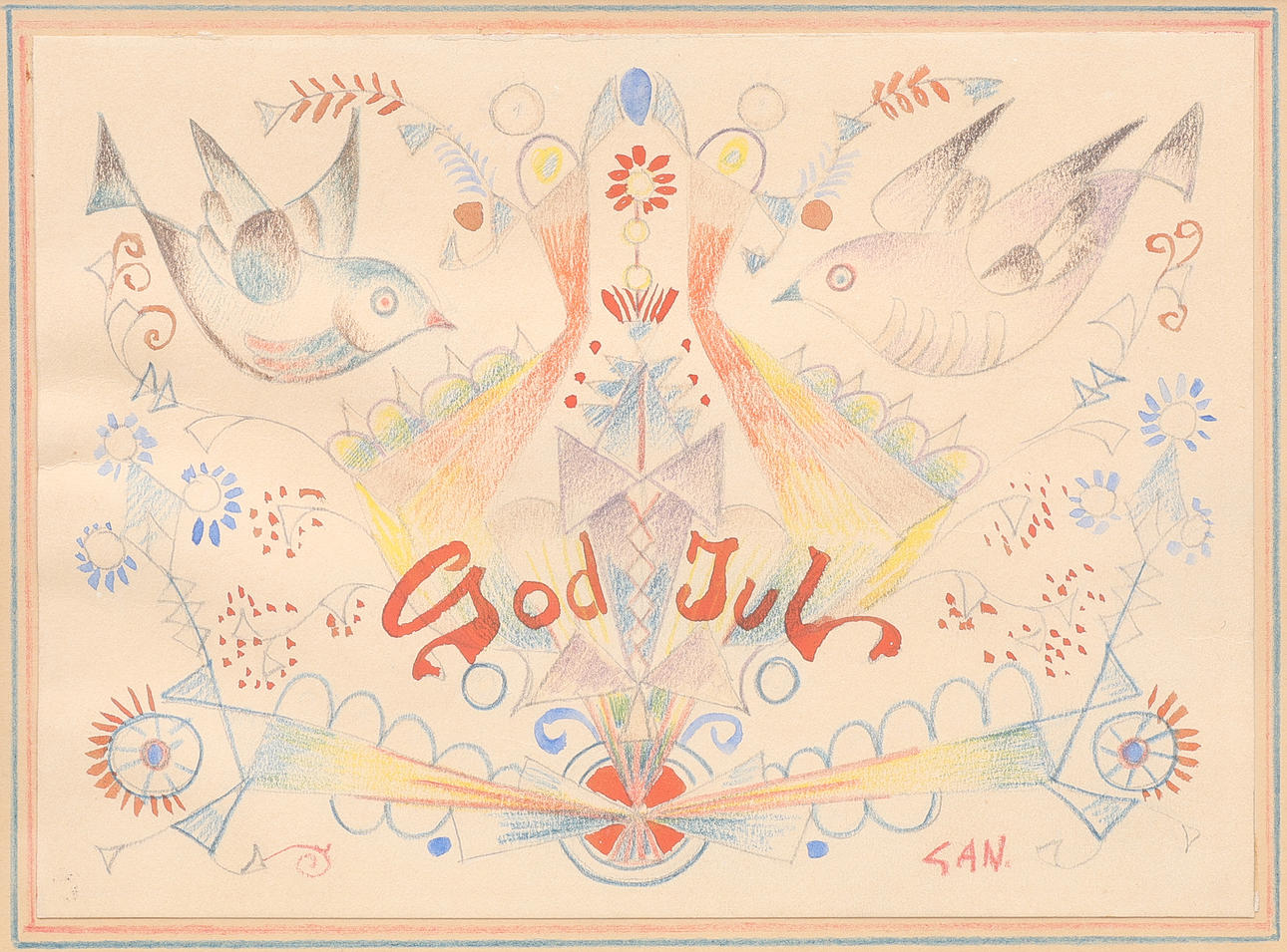 GÖSTA ADRIAN-NILSSON. CHRISTMAS GREETING.