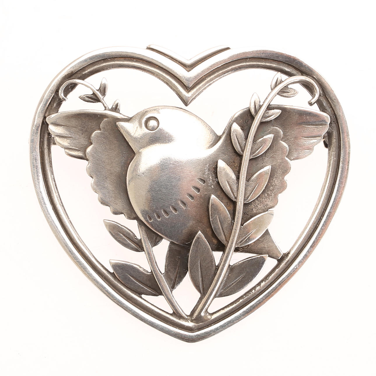 GEORG JENSEN. A sterling silver brooch, “Model 239", Denmark.