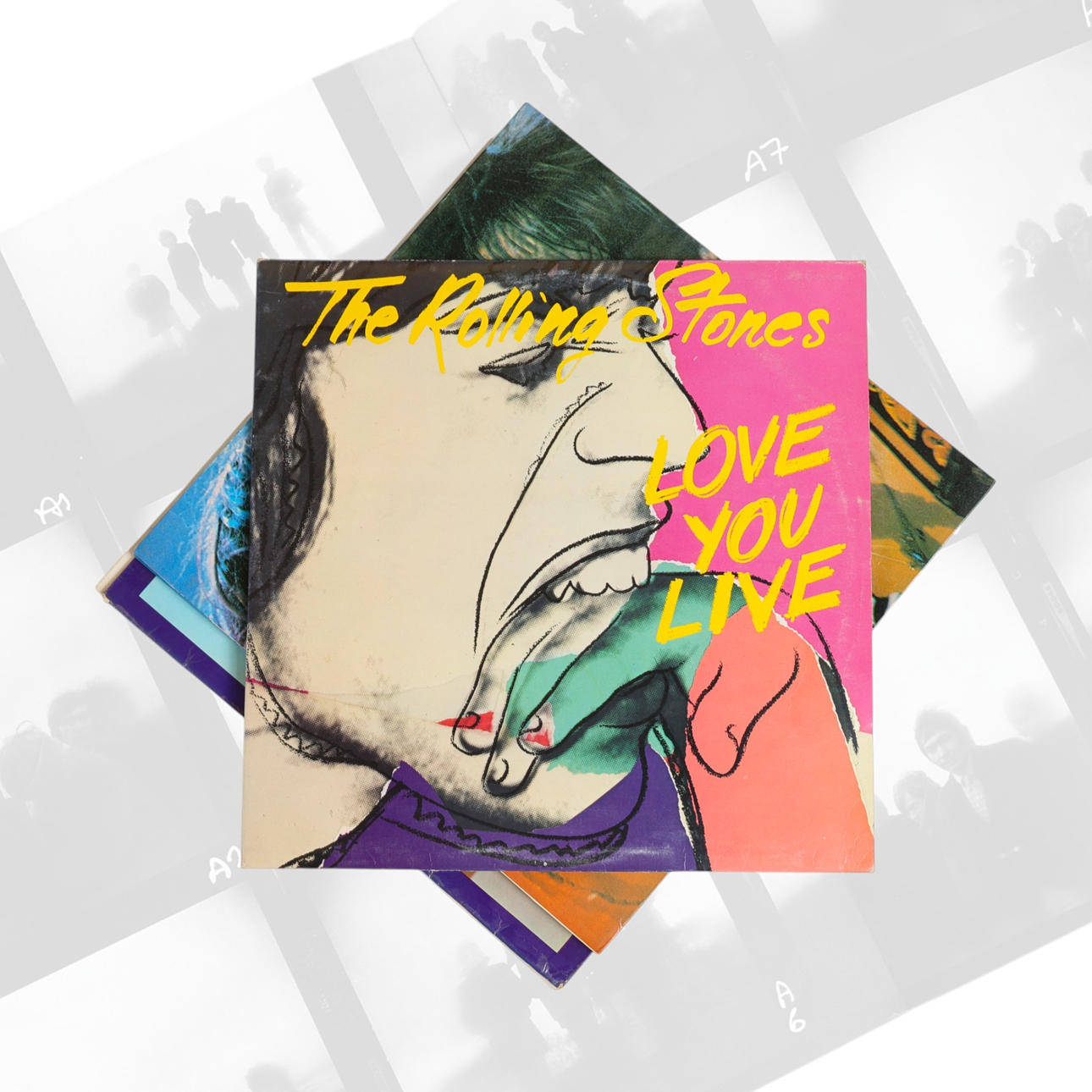 LP'er, 5 stk, Live, Rolling Stones.