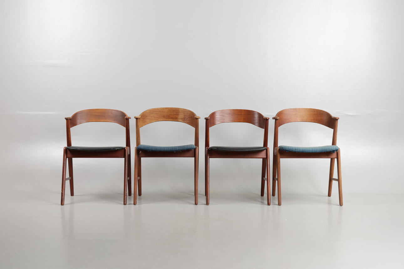 DANSK MØBELDESIGN. Set of four teak armchairs, Korup Stolefabrik, model '21' (4). Furniture - Armchairs & Chairs