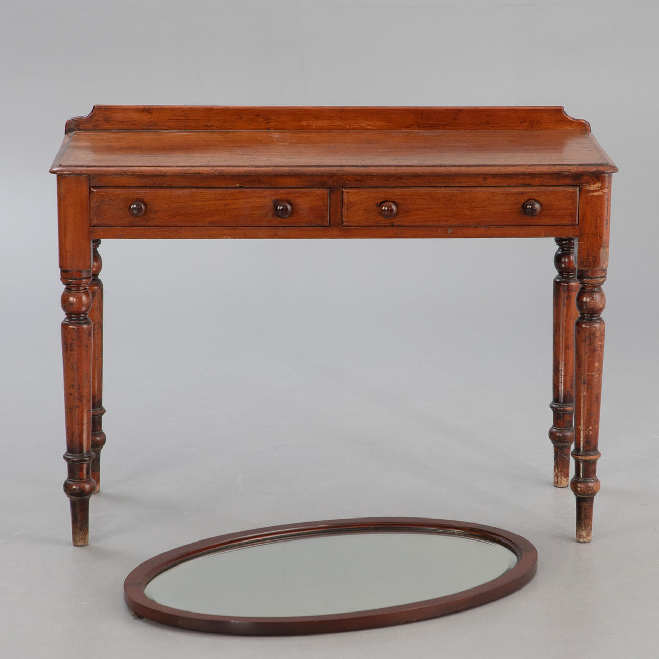 Victorian console table + mirror, 19th Jh. England (2).