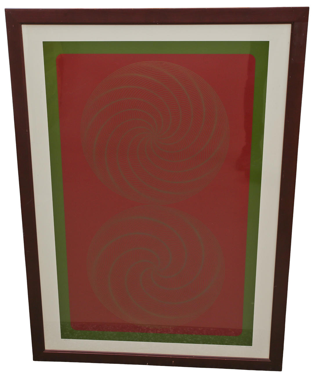 STURE JOHANNESSON. Silkscreen, geometric composition, numbered 58/175, signed, dated 1972.