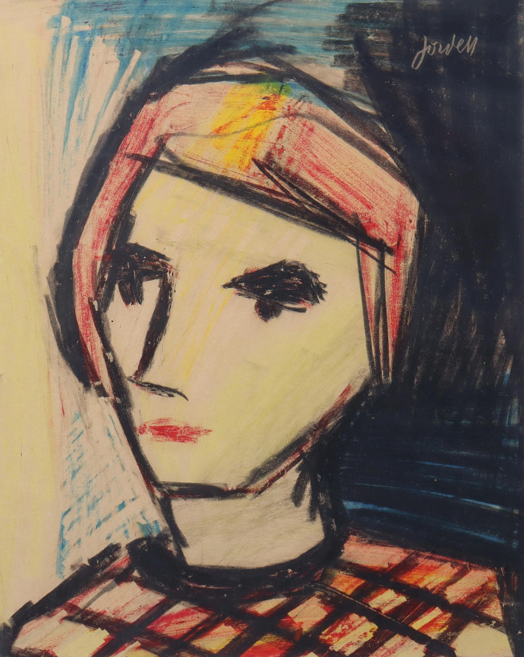 IVAN JORDELL. pastelli, muotokuva.