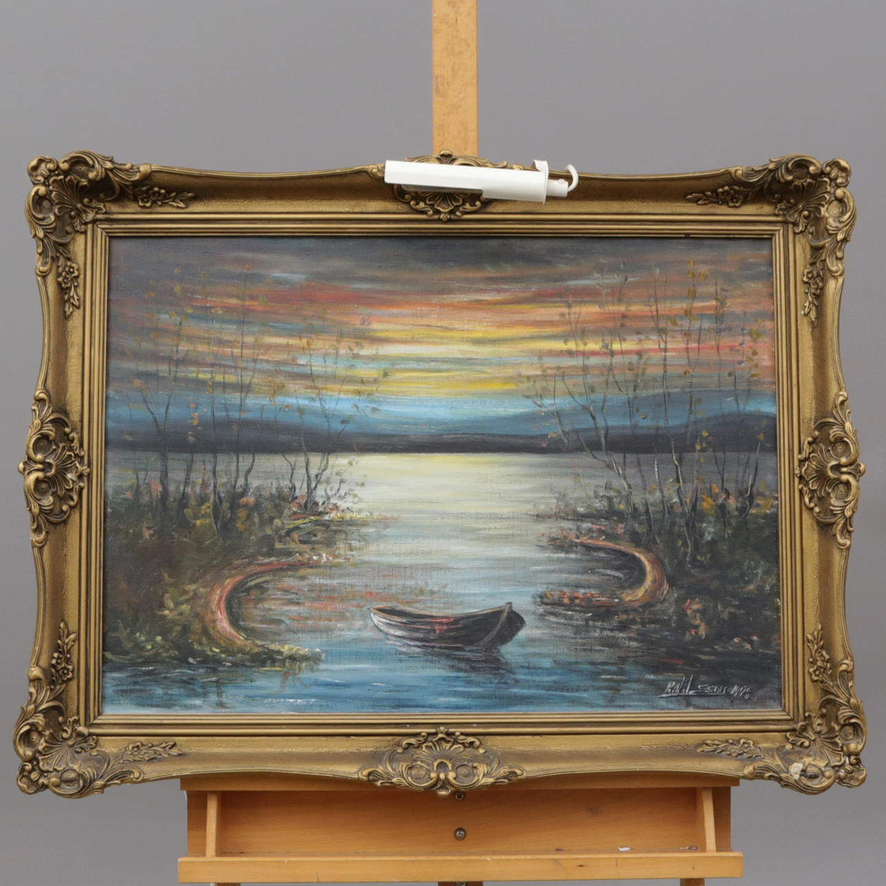 HARRY NILSSON. OIL, on canvas, signed.