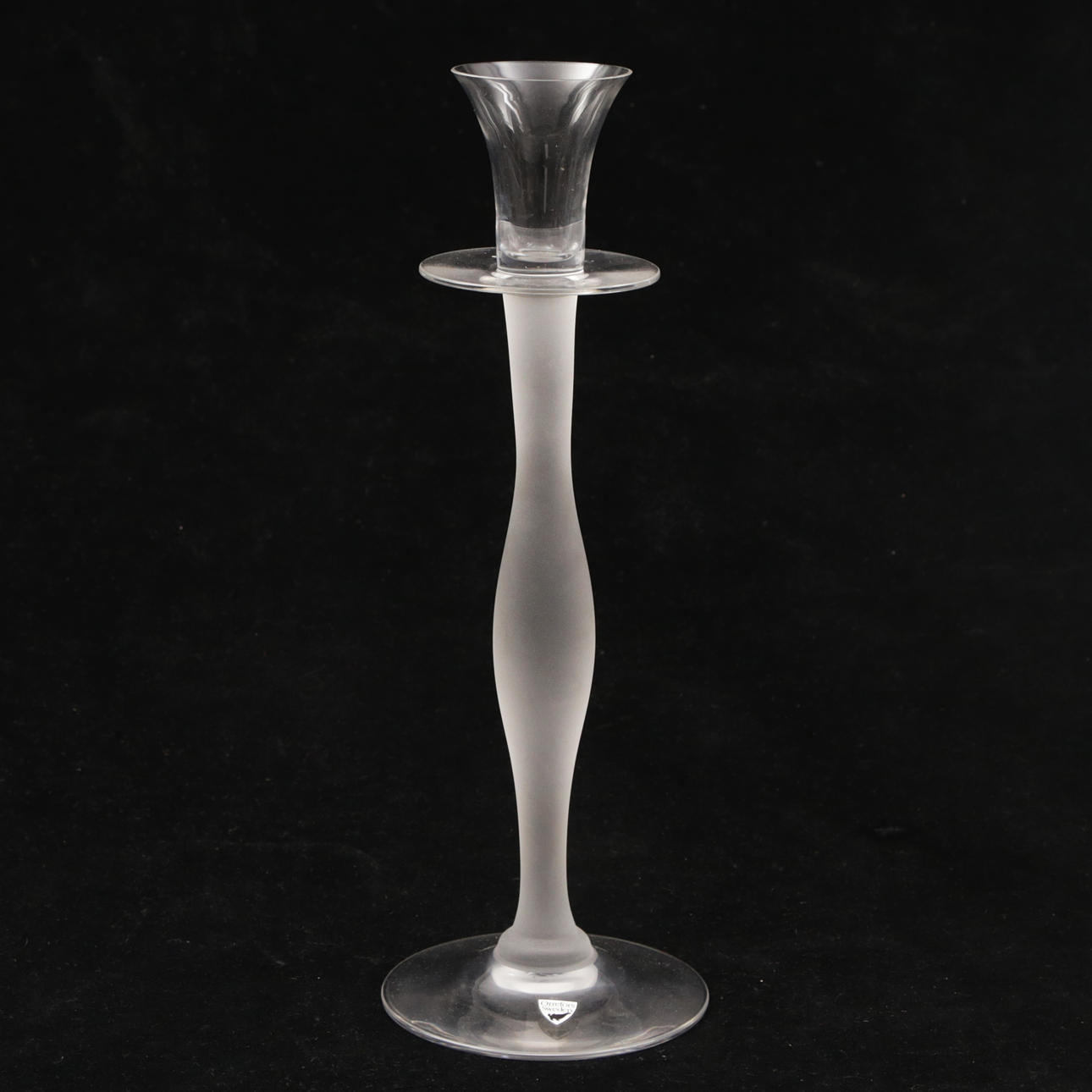 ANNE NILSSON. A glass candlestick, Celeste, Orrefors.