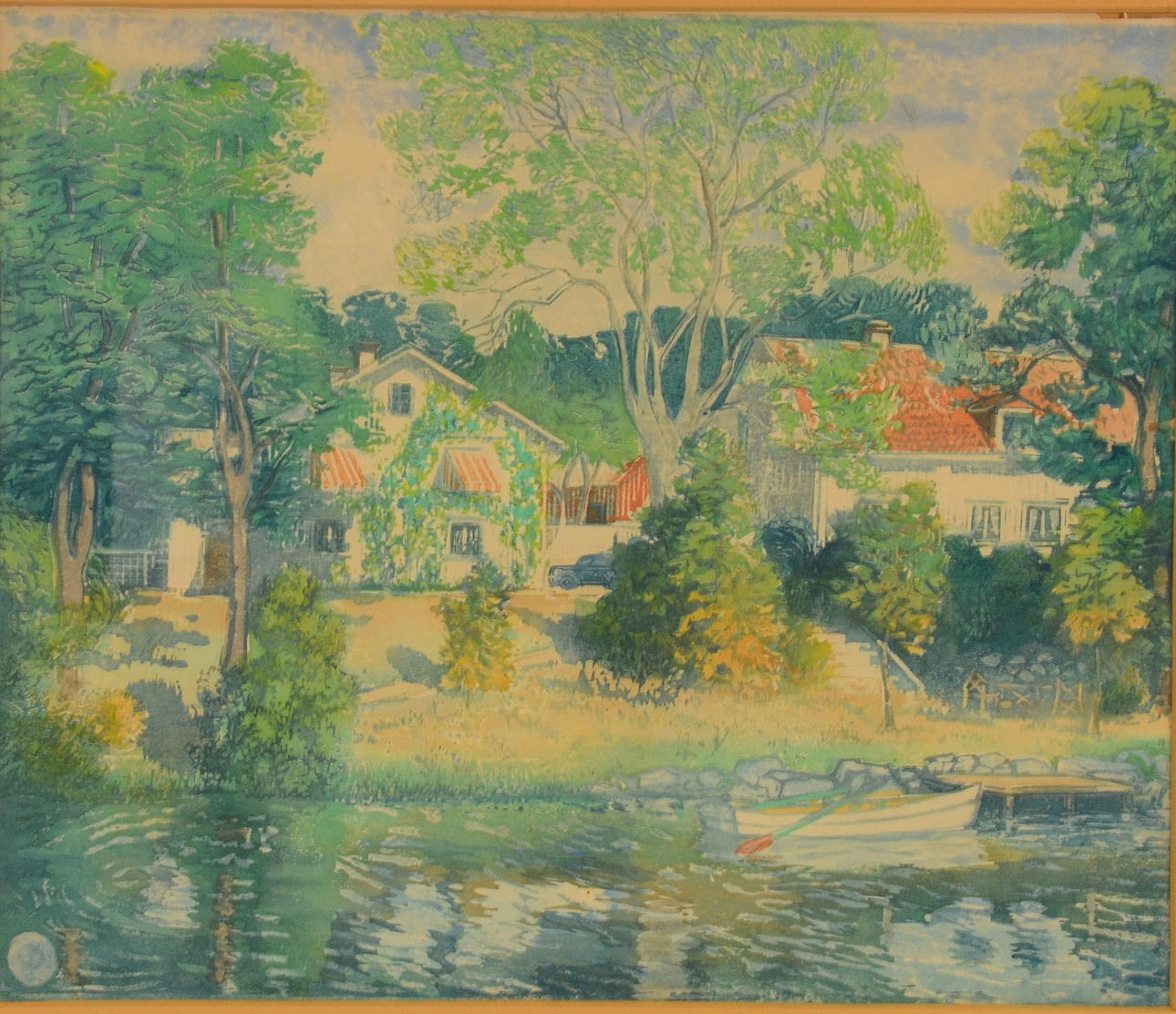 CARL PALME. Färgträsnitt.