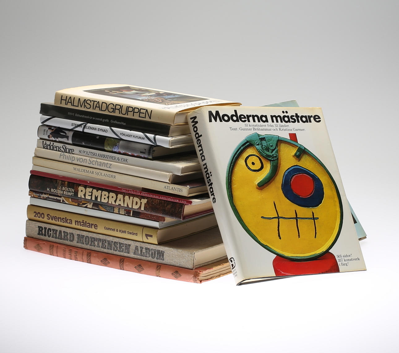 PARTI KONSTBÖCKER, ca 17 titlar.