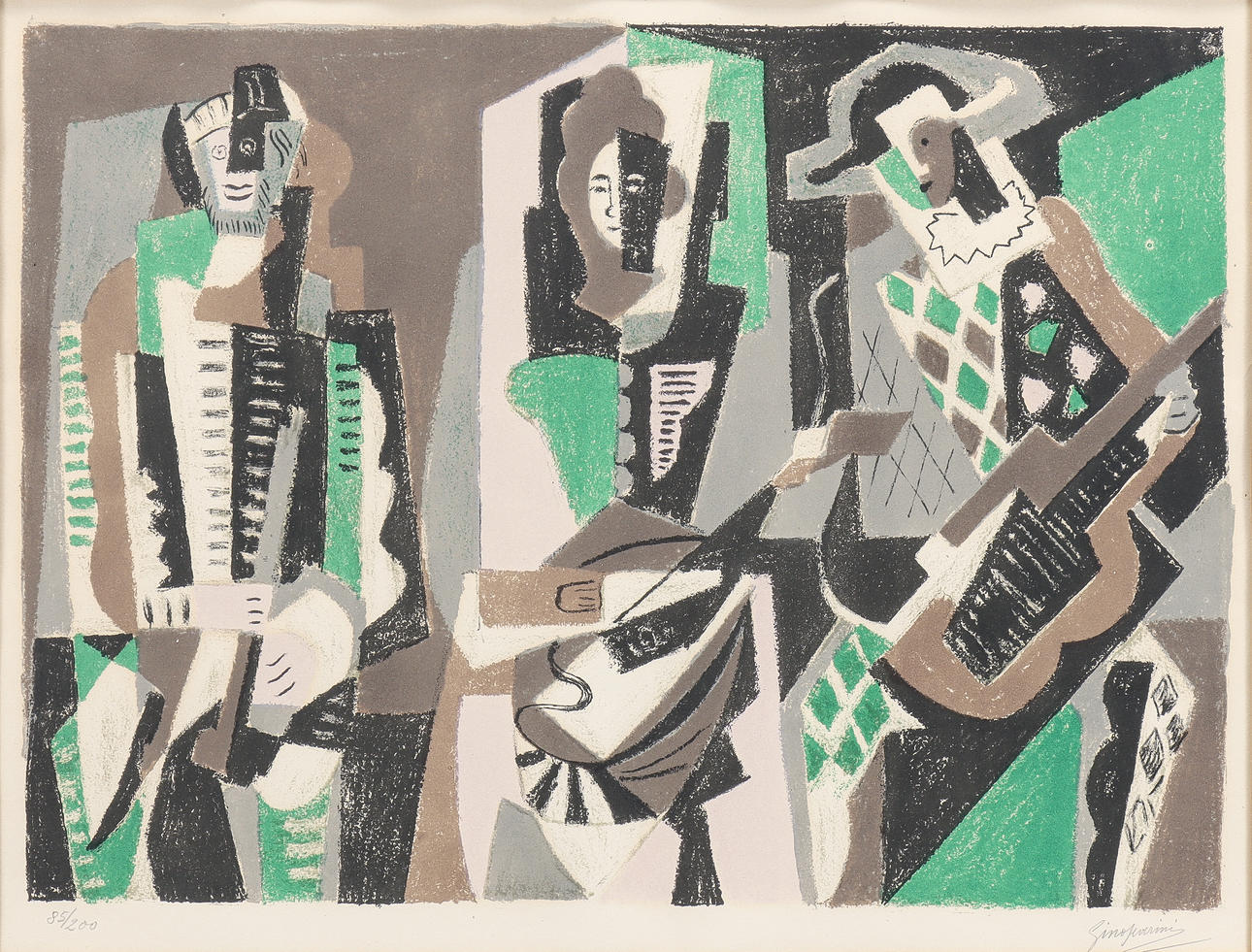 GINO SEVERINI (1883-1966). “Le Concert”.