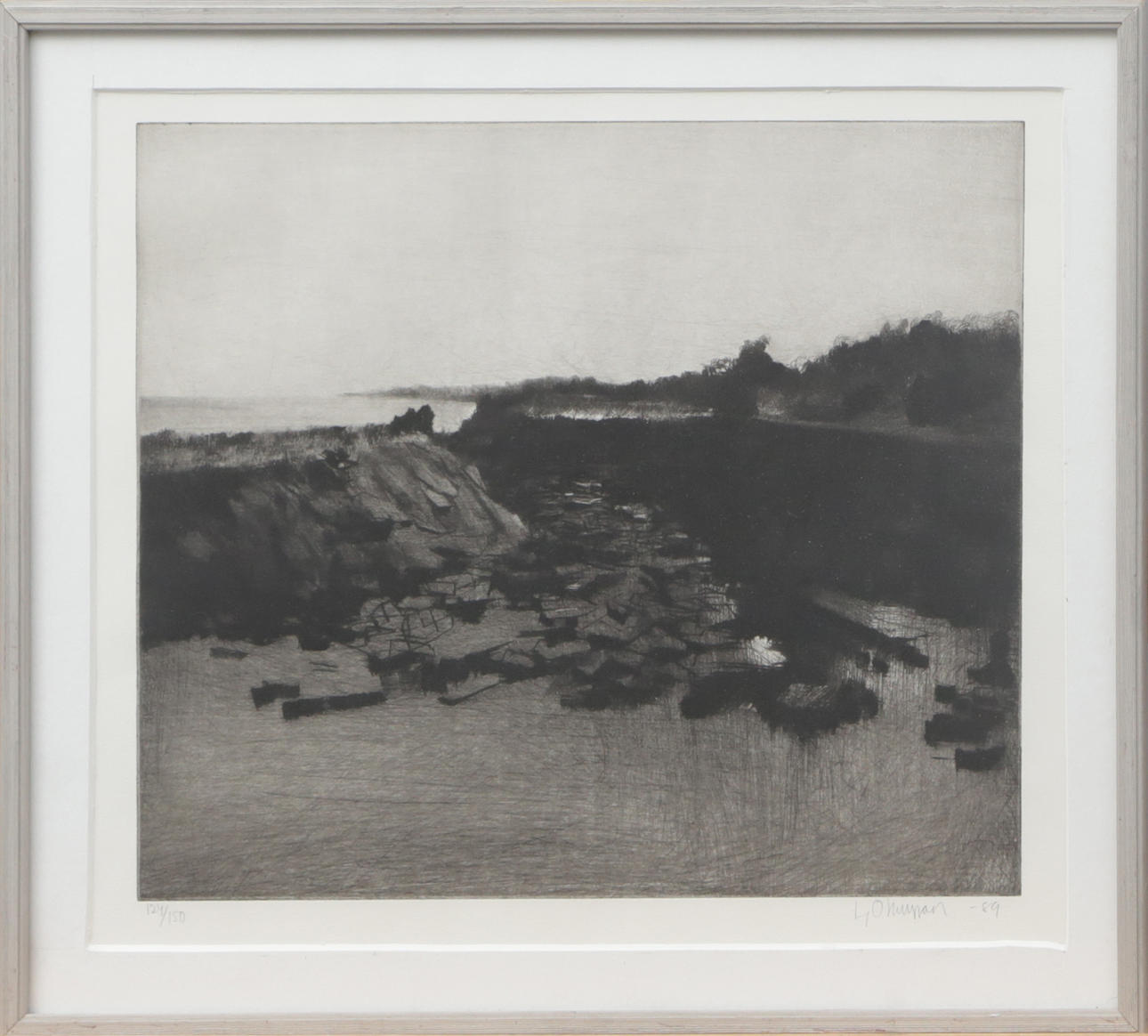 OIDENTIFIERAD KONSTNÄR. GRAPHIC SHEET, signed.