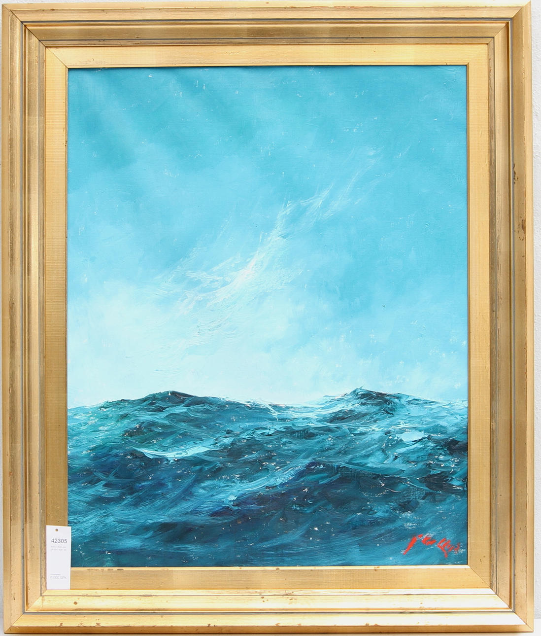 AXEL LIND. olja på duk, sign.