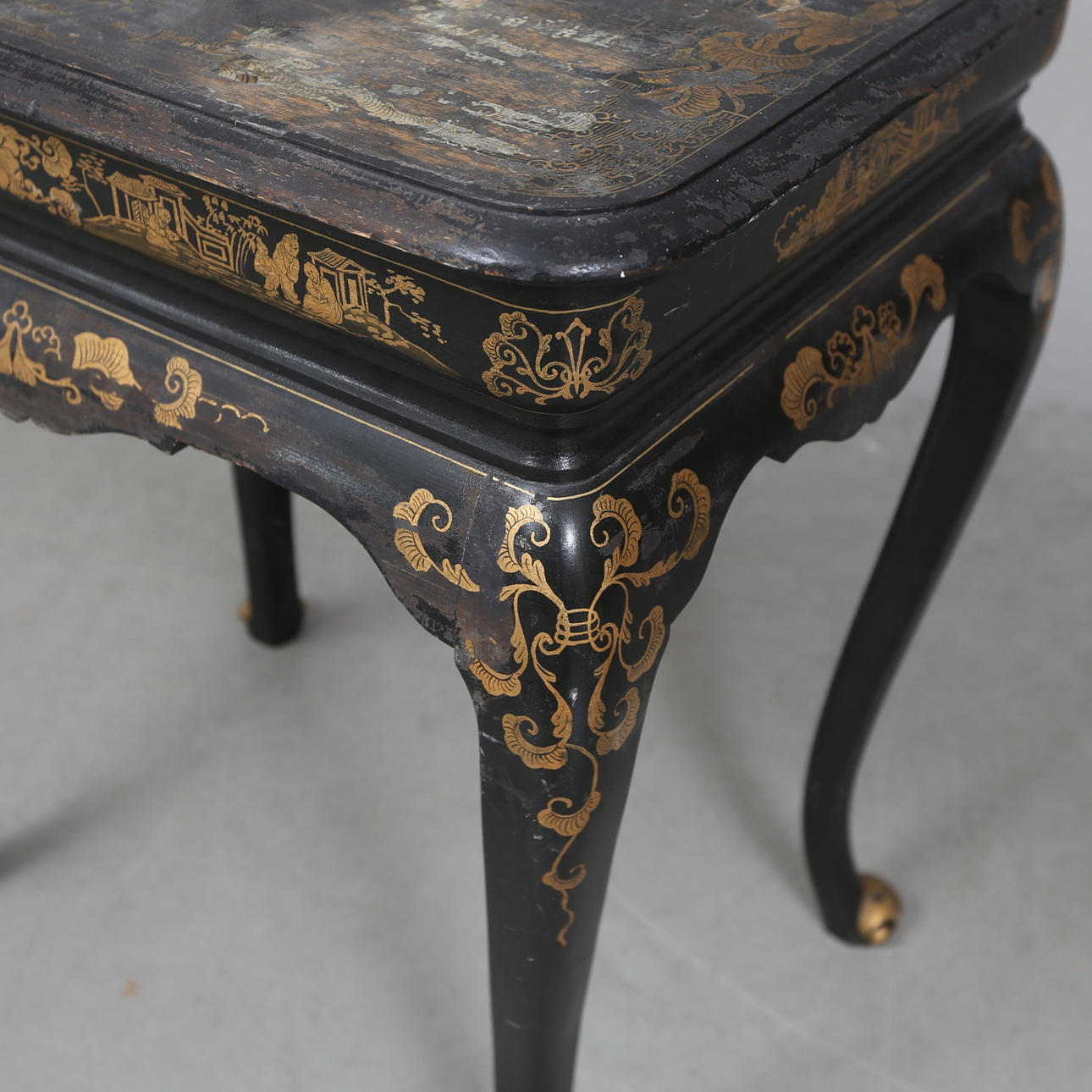 TABLE, painted, oriental.