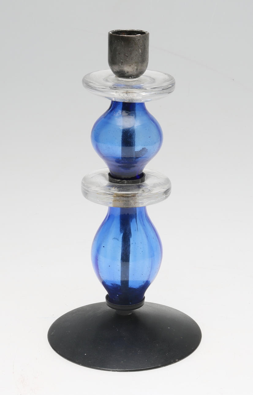 LJUSSTAKE, glas och metall, Erik Höglund, Boda.