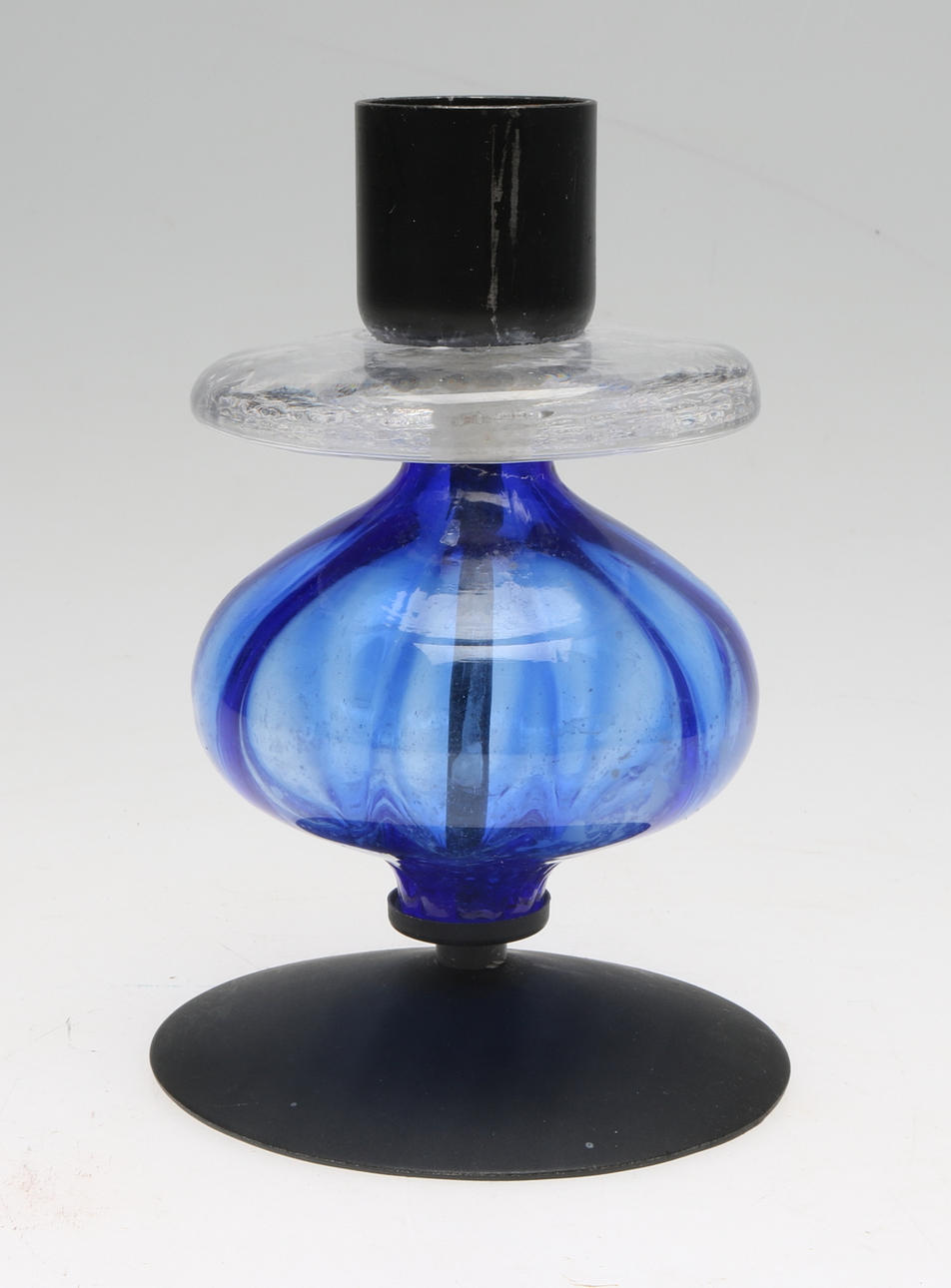 LJUSSTAKE, glas och metall, Erik Höglund, Boda.