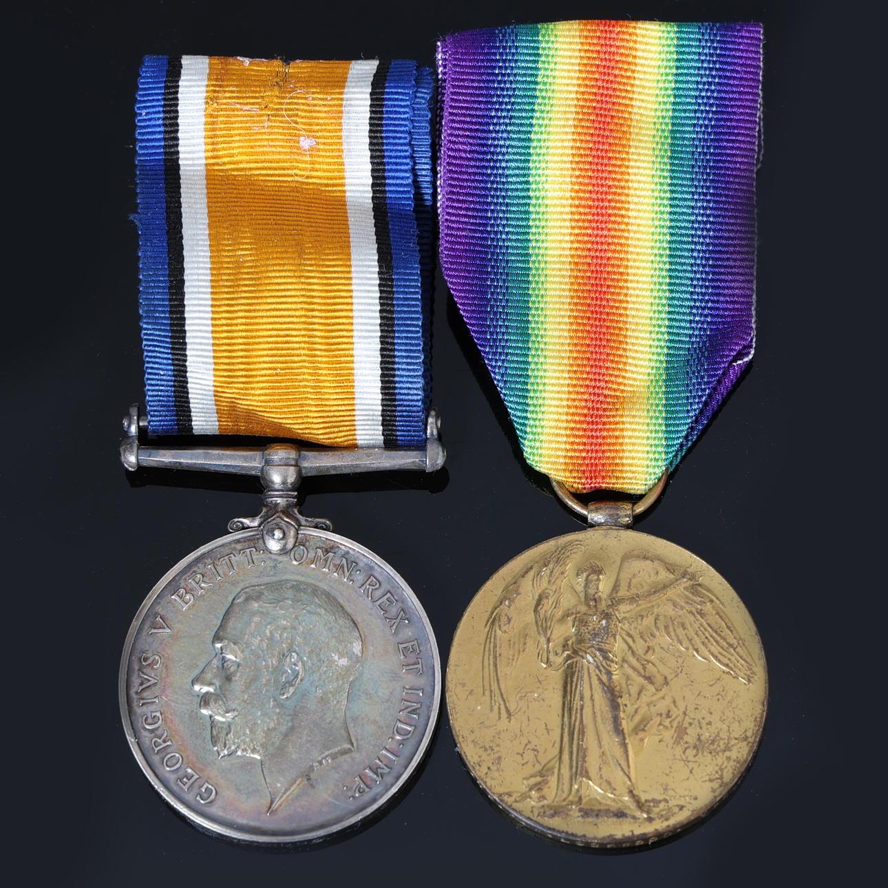 WW1 PAR MEDALJER, DRONNINGSREGIMENT.