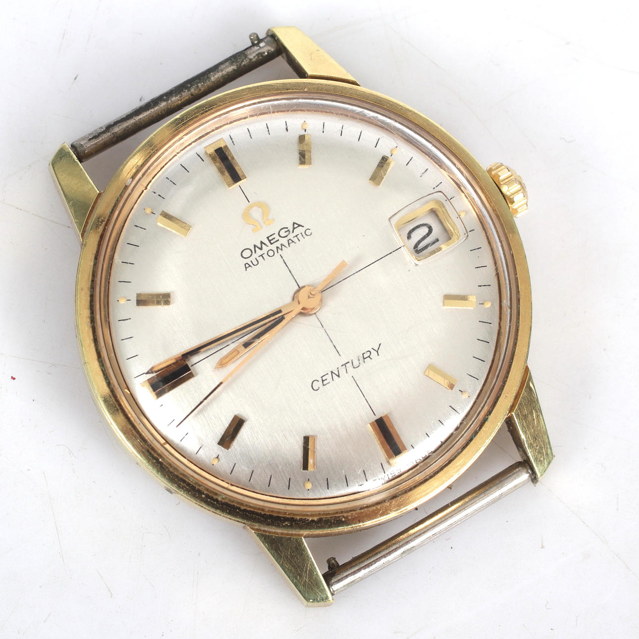 WRISTWATCH, double, automatic, date, Omega Century Automatic, cal 565. in 1966.