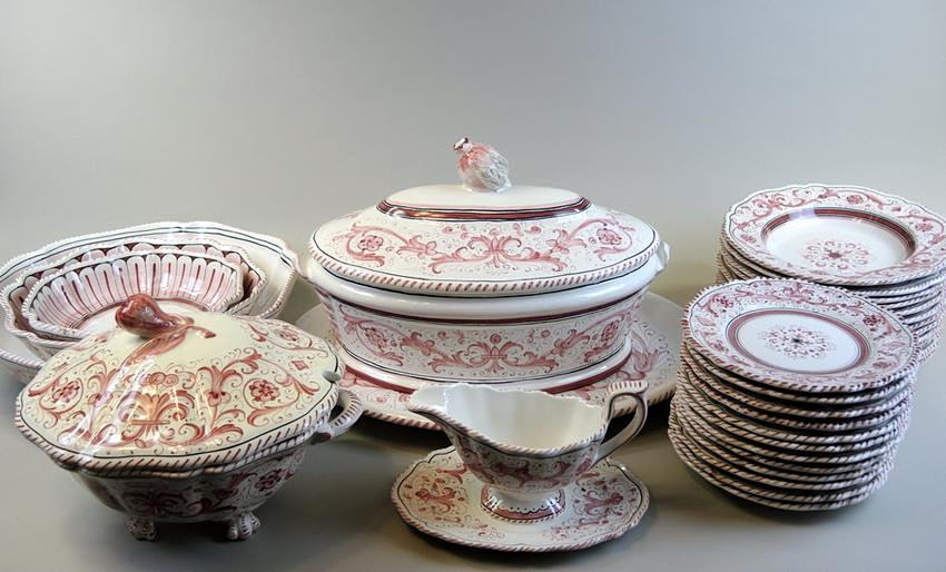 MATSERVIS, Deruta, för 12 personer, Italien, 1920-tal.