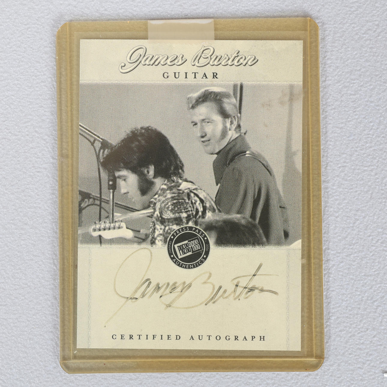 JAMES BURTON SIGNED CARD.